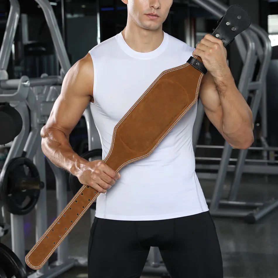 Professional Leather Weightlifting Belt for Squats