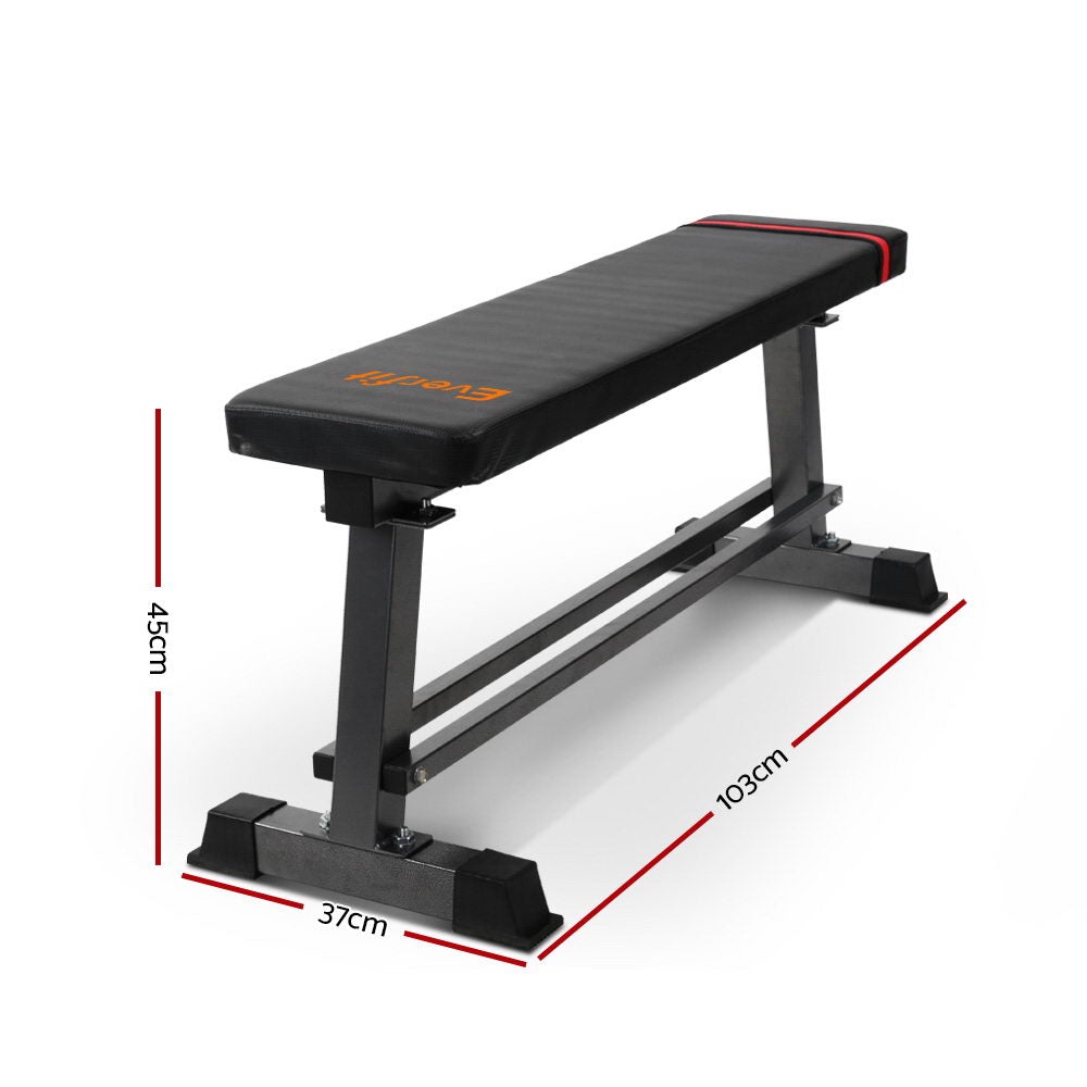 Everfit Weight Bench Flat Multi-Station Home Gym Squat Press Benches