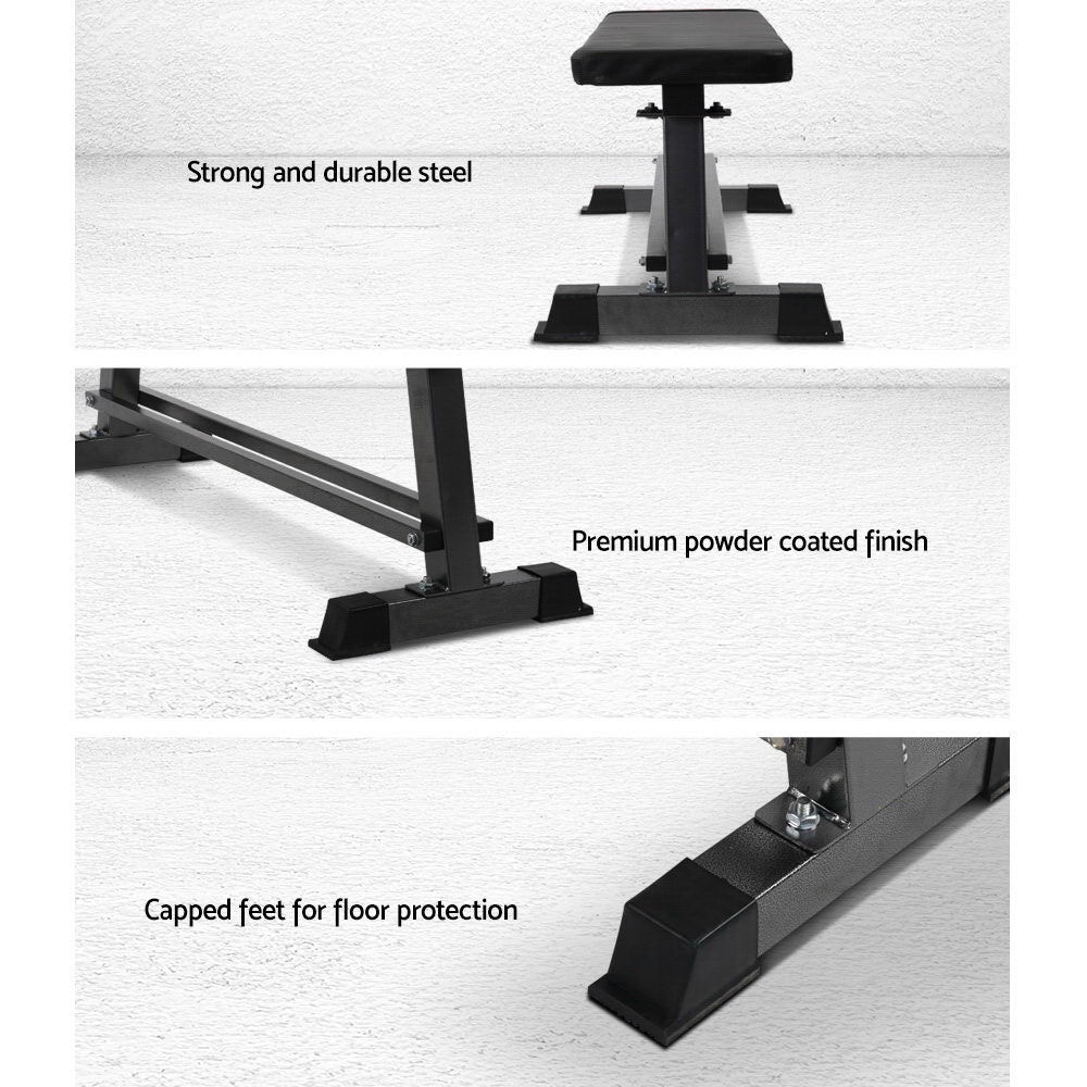 Everfit Weight Bench Flat Multi-Station Home Gym Squat Press Benches
