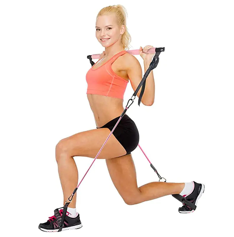 Enhanced Pilates Resistance Fitness Stick Set (11 Pcs)