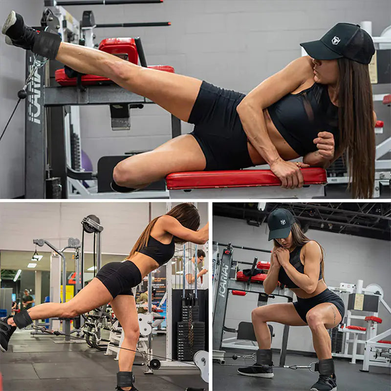 Hip Leg Strength Trainer with Ankle Buckle Attachment