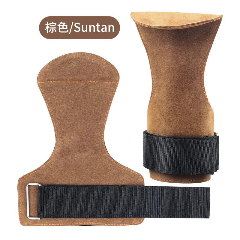 Cross-Border Leather Grip Assist Straps for Weightlifting