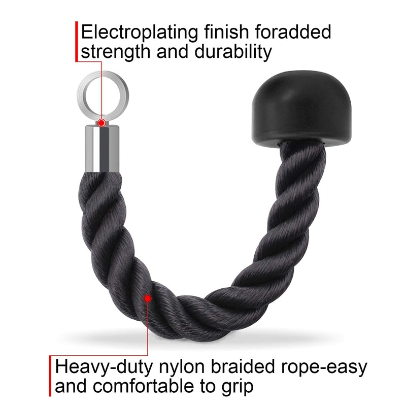 Single head Fitness Pull Rope Biceps Cord Cable