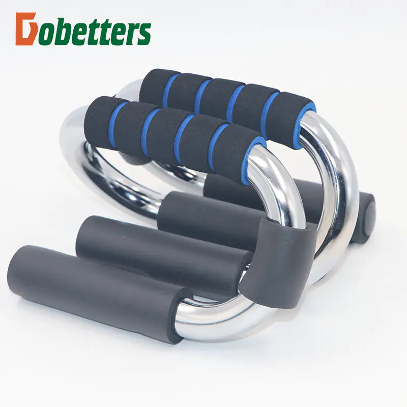 Chromed Push-Up Stand for Home Fitness (S-Shaped)
