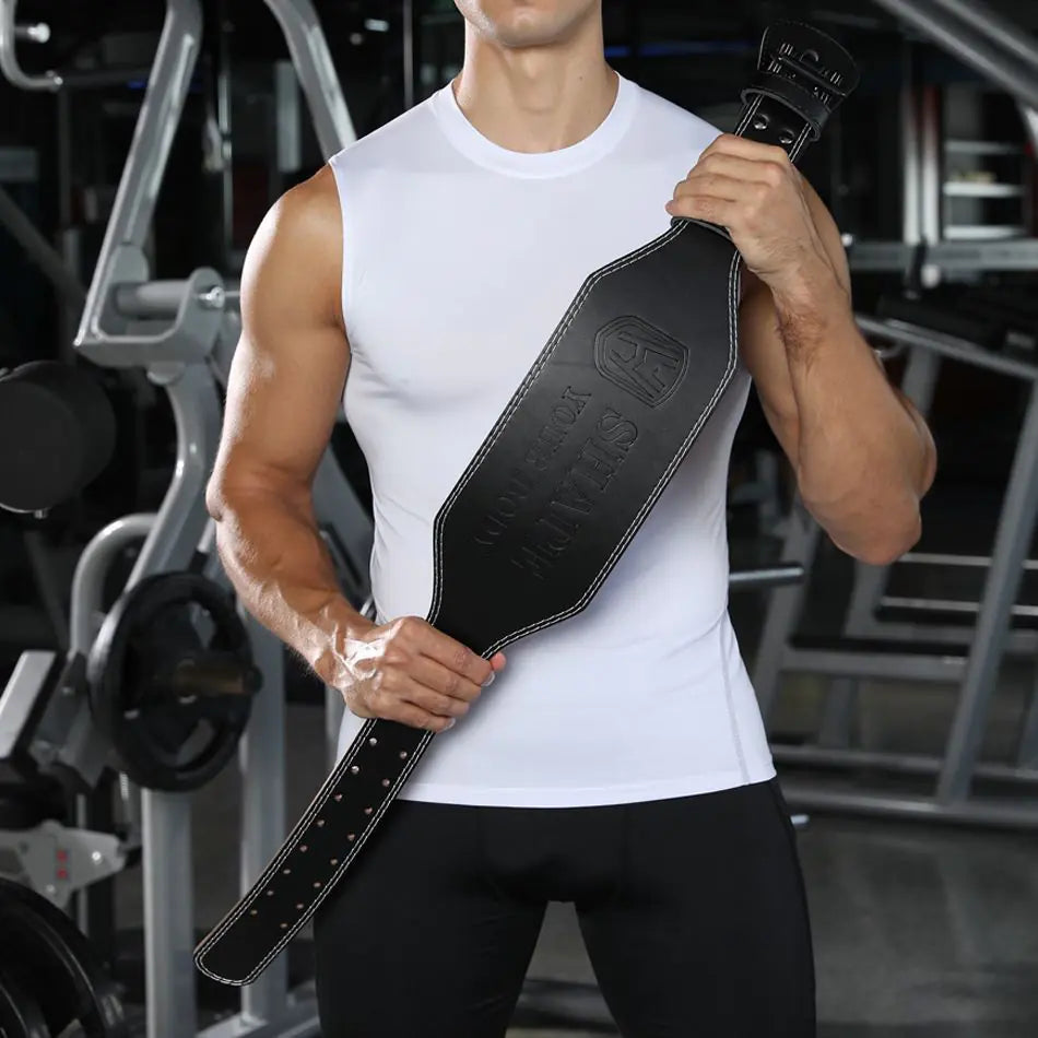 Professional Leather Weightlifting Belt for Squats
