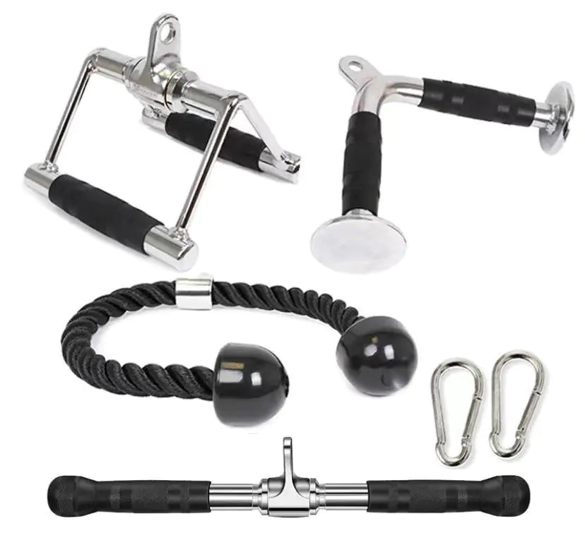 Smith Machine High-Low Pulley Handle Set (8 Pieces)
