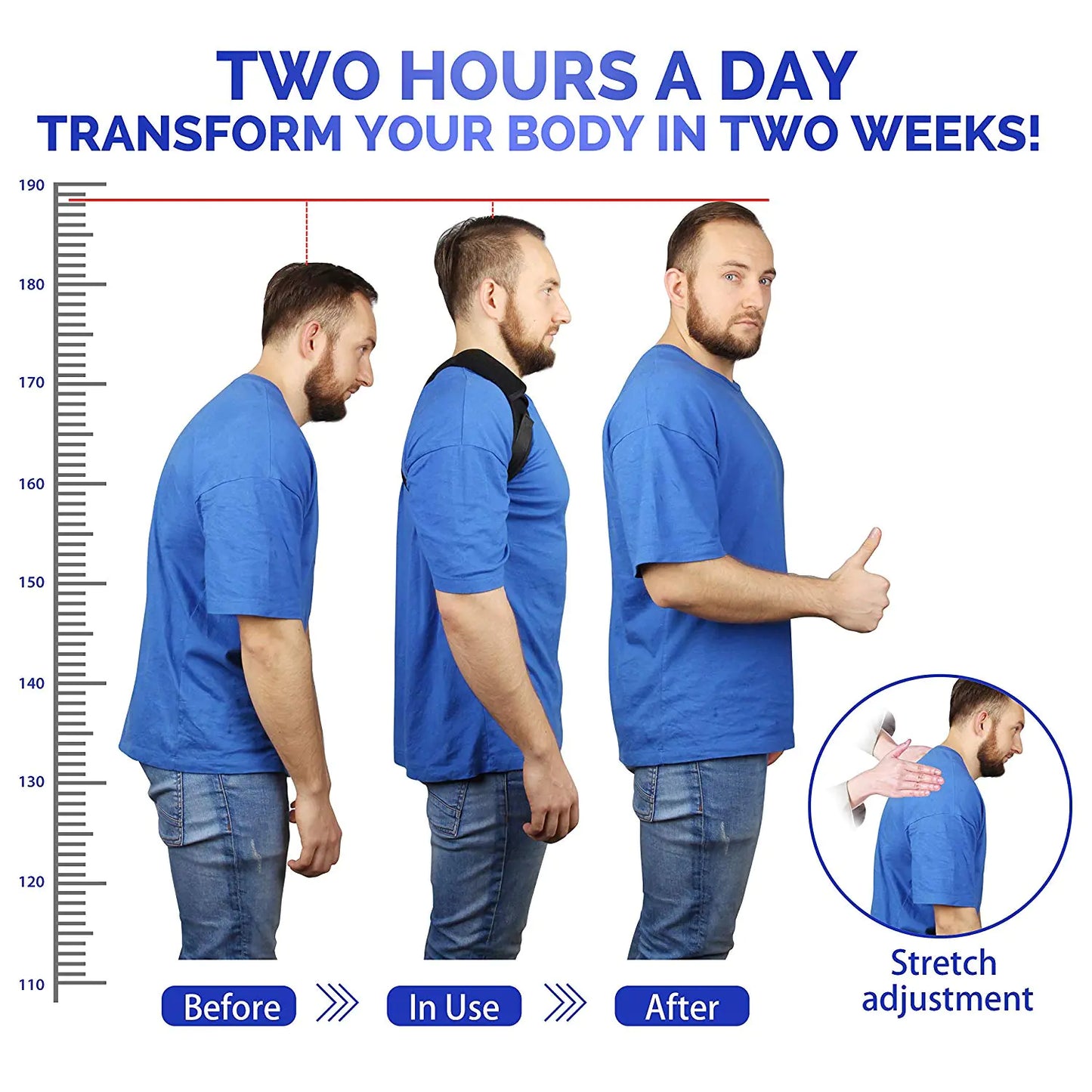 Adjustable Posture Corrector for Men, Women, and Kids