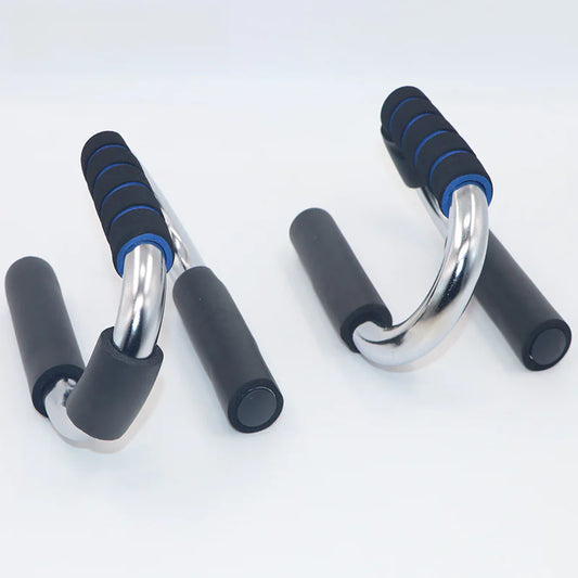 Chromed Push-Up Stand for Home Fitness (S-Shaped)