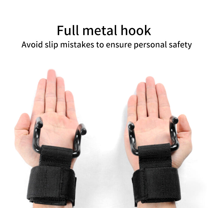Adjustable Hook Grips Straps For Weight Lifting
