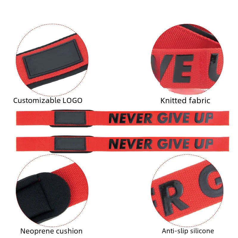 Fitness Wrist Straps for Weight Training and Support